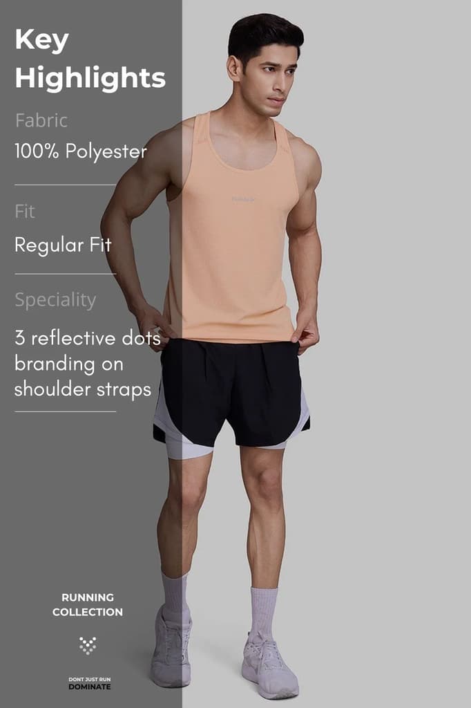 Checks Running Tank Peach — photo 9