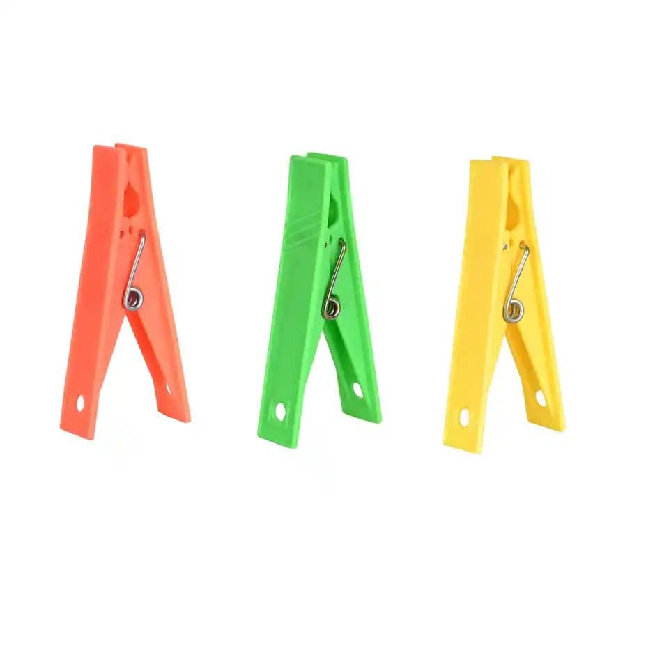 Sinco Megha Cloth Clips / Cloth Pegs - Pack of 1 (12 Pieces) - Orange