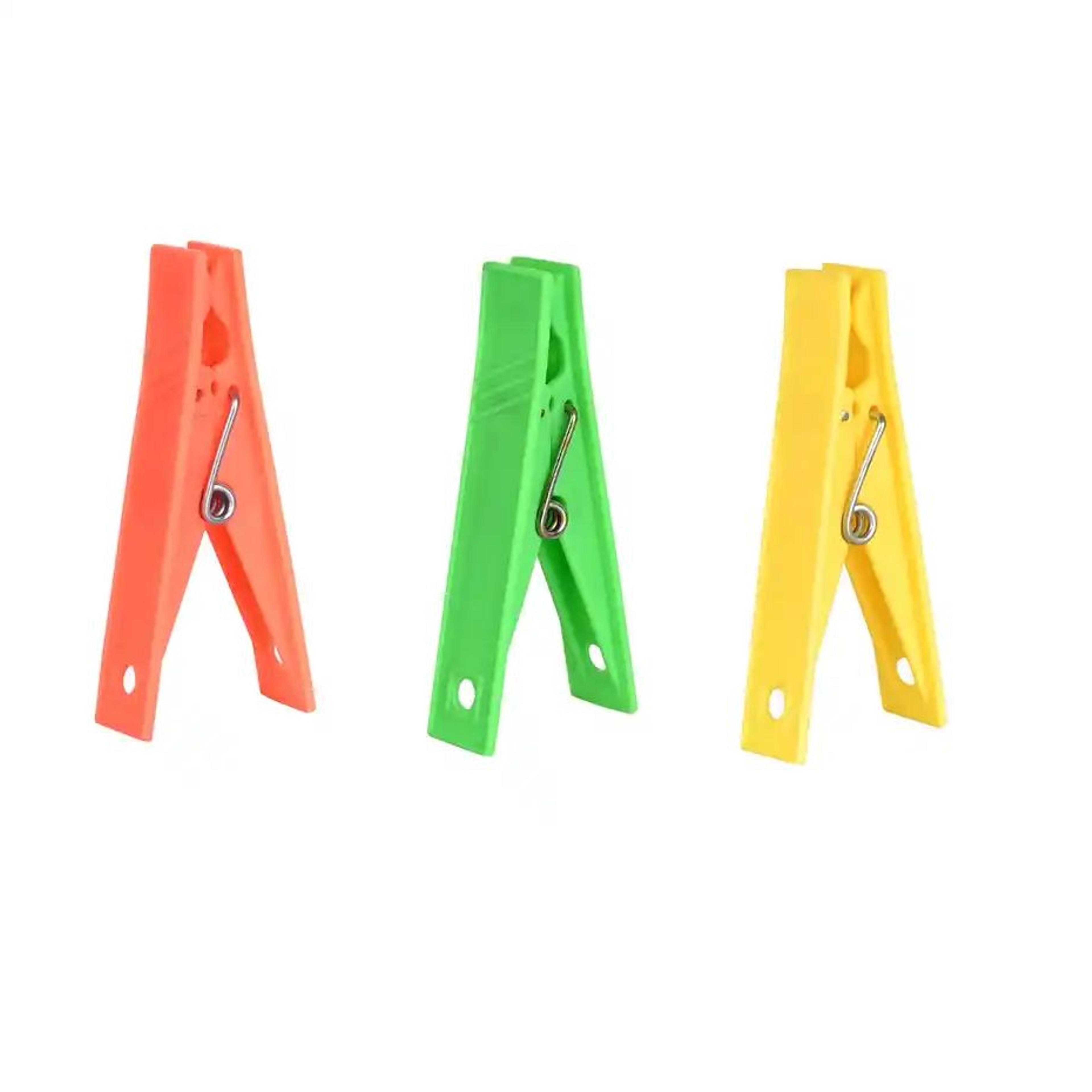 Sinco Megha Cloth Clips / Cloth Pegs - Pack of 1 (12 Pieces) - Orange