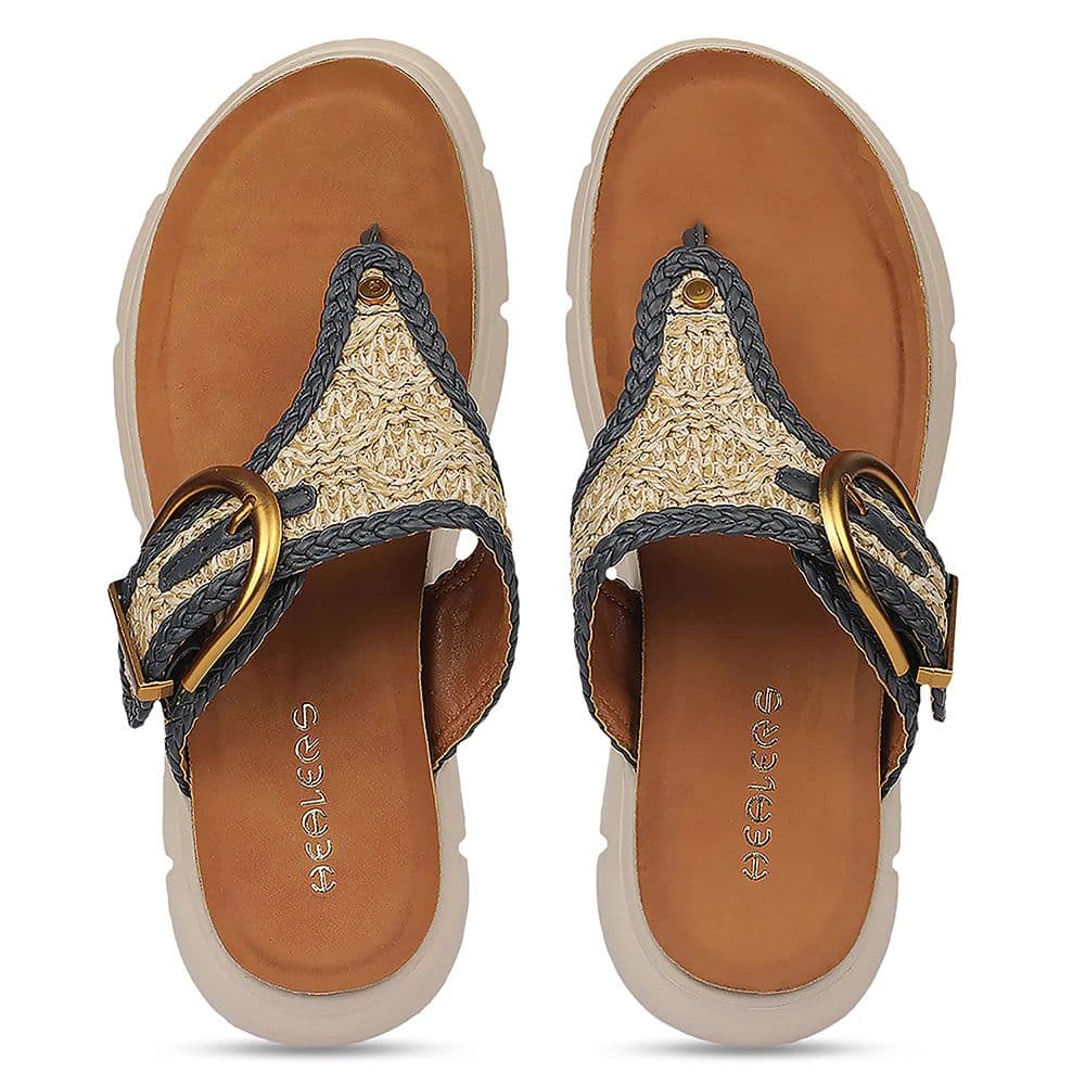Healers ZQ-HDLT-01 Everyday Comfort Navy Blue Casual Slippers for women by Liberty — photo 8