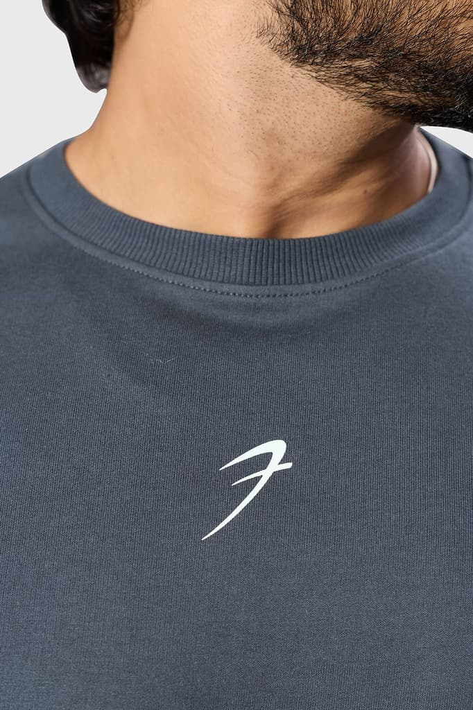 Bite Back Oversized T-shirt Dark Grey — photo 3