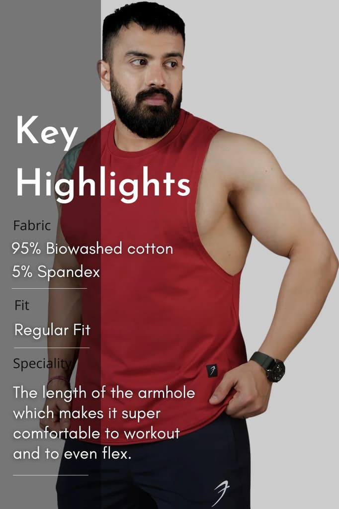 Legacy DeepArm Tank Maroon — photo 7