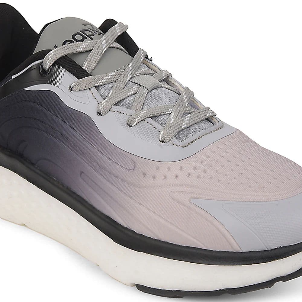 Leap7x Black Sports Lacing Running Shoes For Men NITRUN-10 By Liberty — photo 5