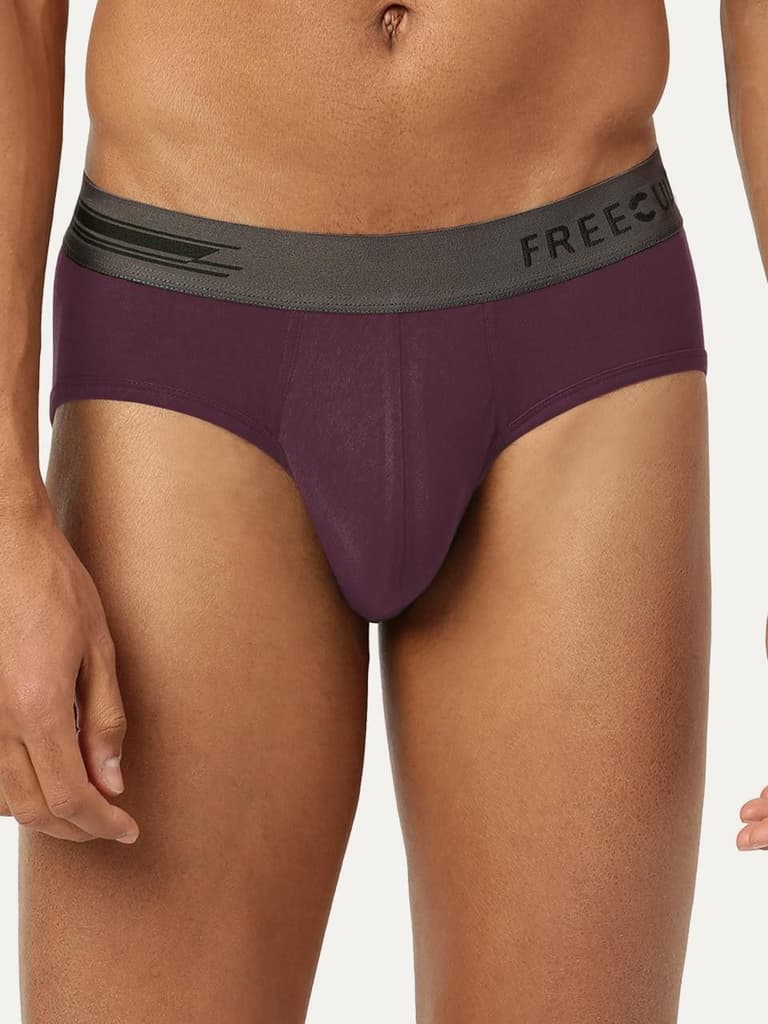 Men's Anti-Bacterial Micro Modal Brief in Contrast Waistband (Pack of 1) — S