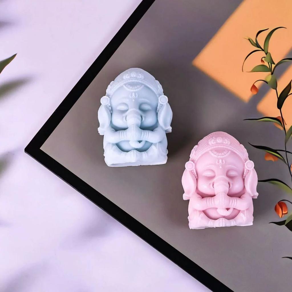 Scented Ganesh Statue : Handmade Pure Soy Wax | Aromatic & Divine Decor — photo 2