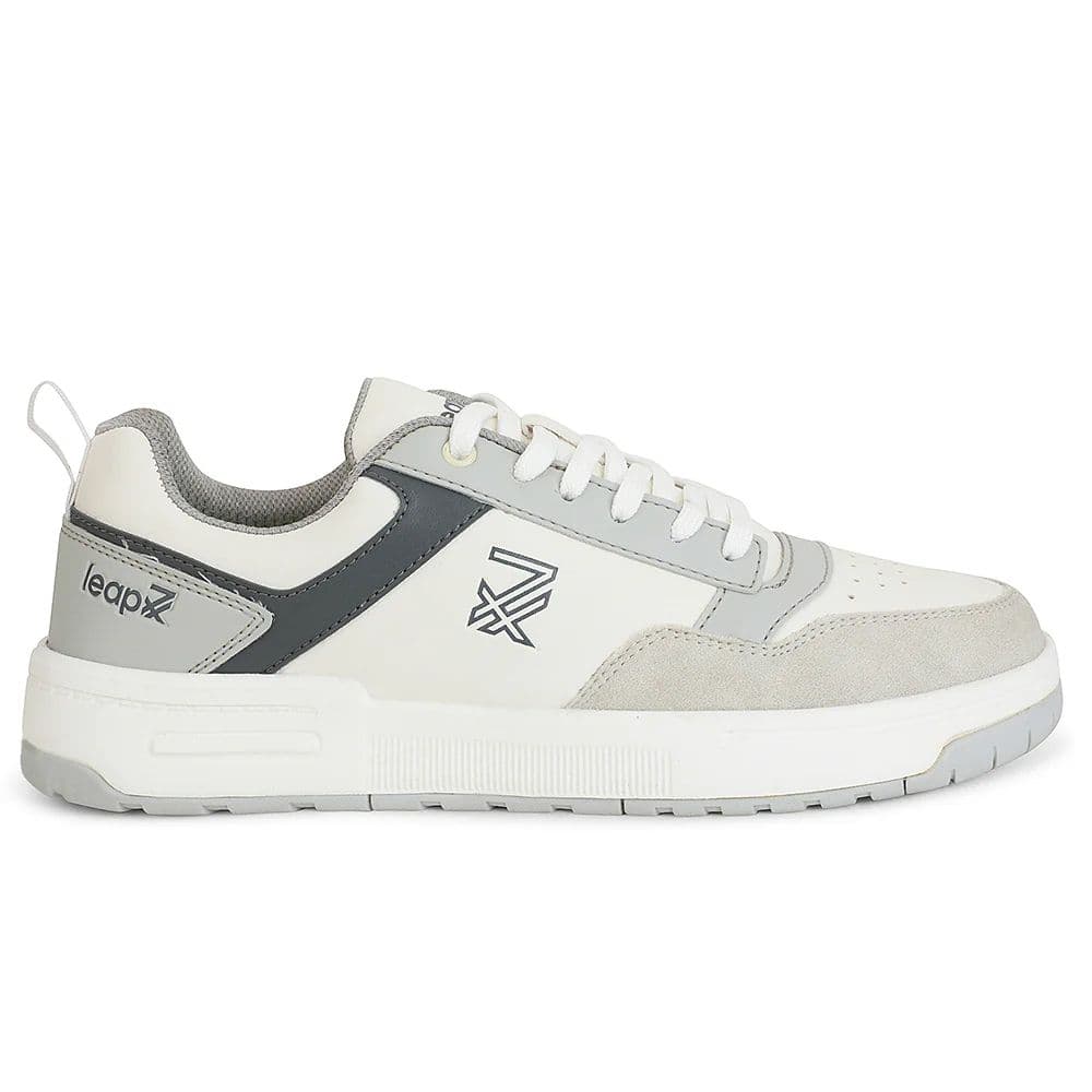 Leap7x White Casual Lacing Sneakers For Men AMAZER-10E By Liberty — photo 2