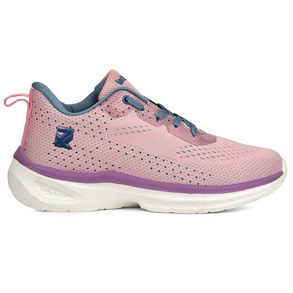 Leap7x Peach Sports Lacing Running Shoes For Women GHD-10 By Liberty — photo 2
