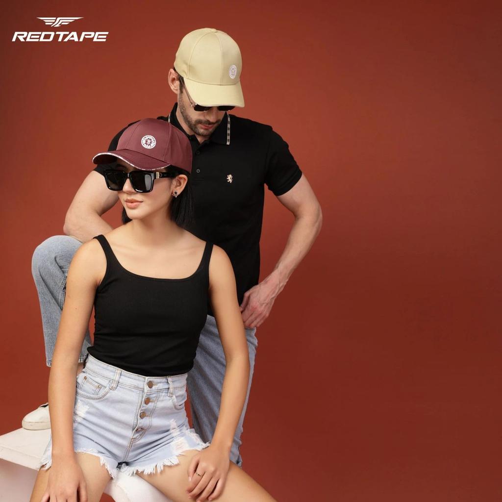 Unisex Beige Solid Polyester Baseball Cap with Adjustable Strap — photo 3