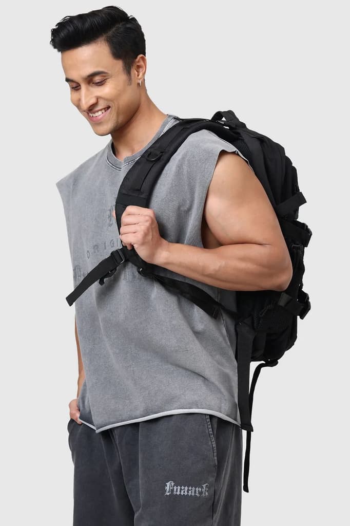 Shadow Washed Capsleeves Tank Light Grey — photo 6