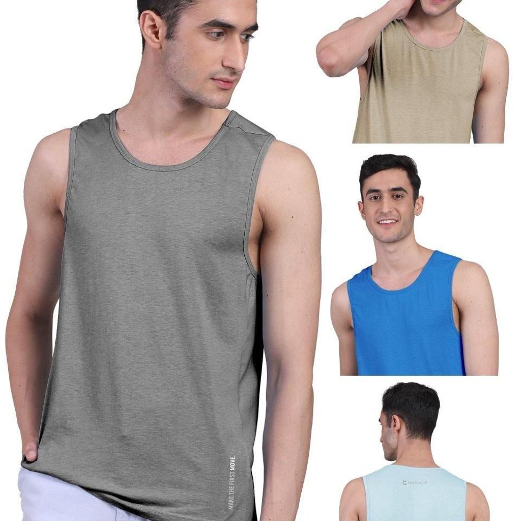 Twin Skin Organic Bamboo Vest - Active Fit (Pack of 4)