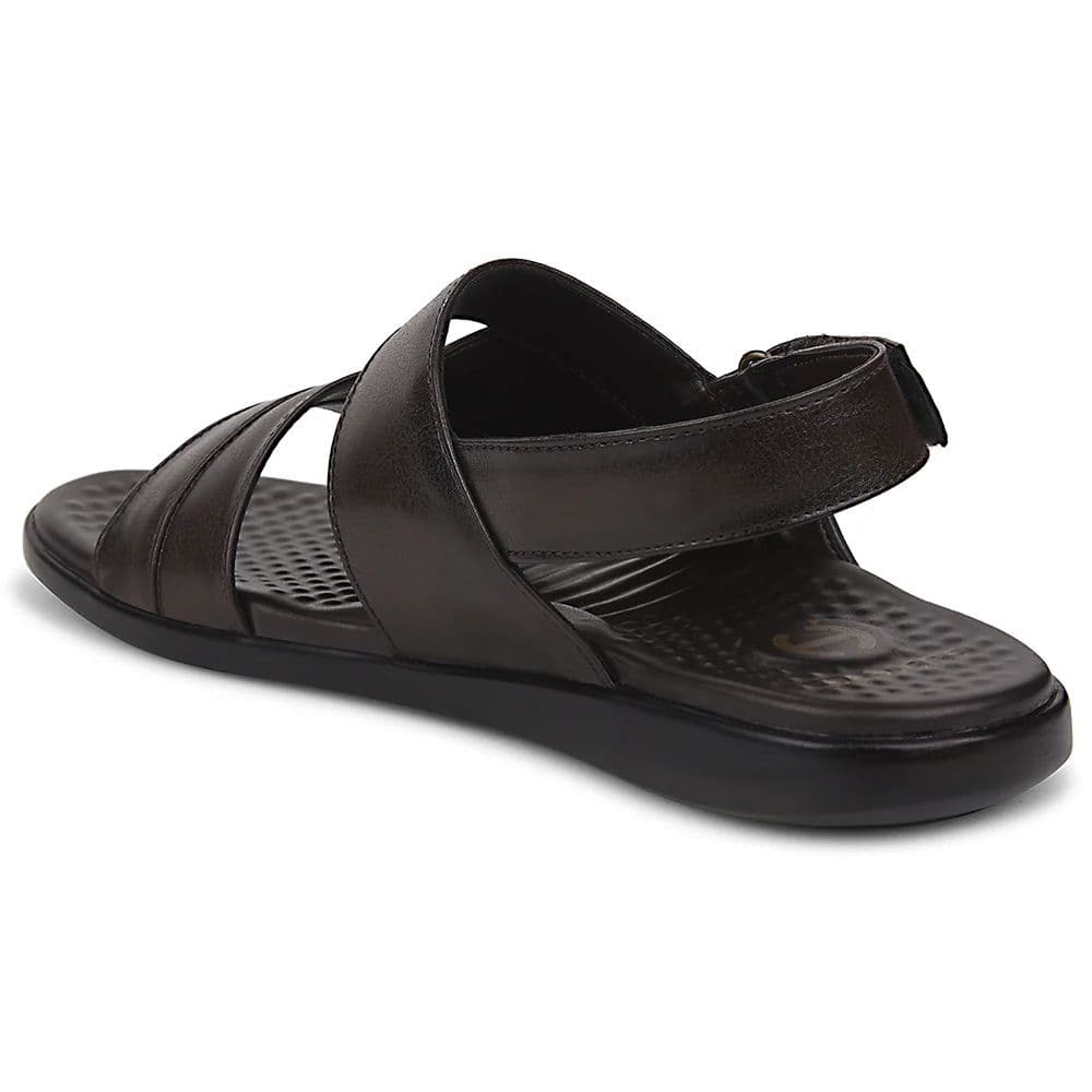 Healers Brown Formal Sandal For Men SOFTER-1 By Liberty — photo 4