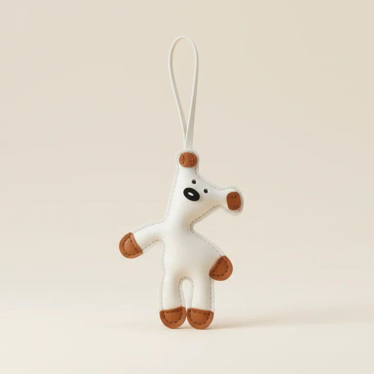 Teddy Bag Charm - White — photo 4