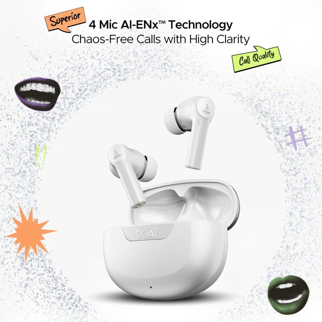 boAt Airdopes 300 | Wireless Earbuds with 50 Hours Playback, Quad Mics AI ENx™ Tech, ASAP™ Charge, Spatial Audio — photo 3