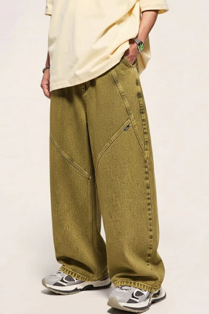 Vintage Cut and Sew Denims // Faded Olive — S/28