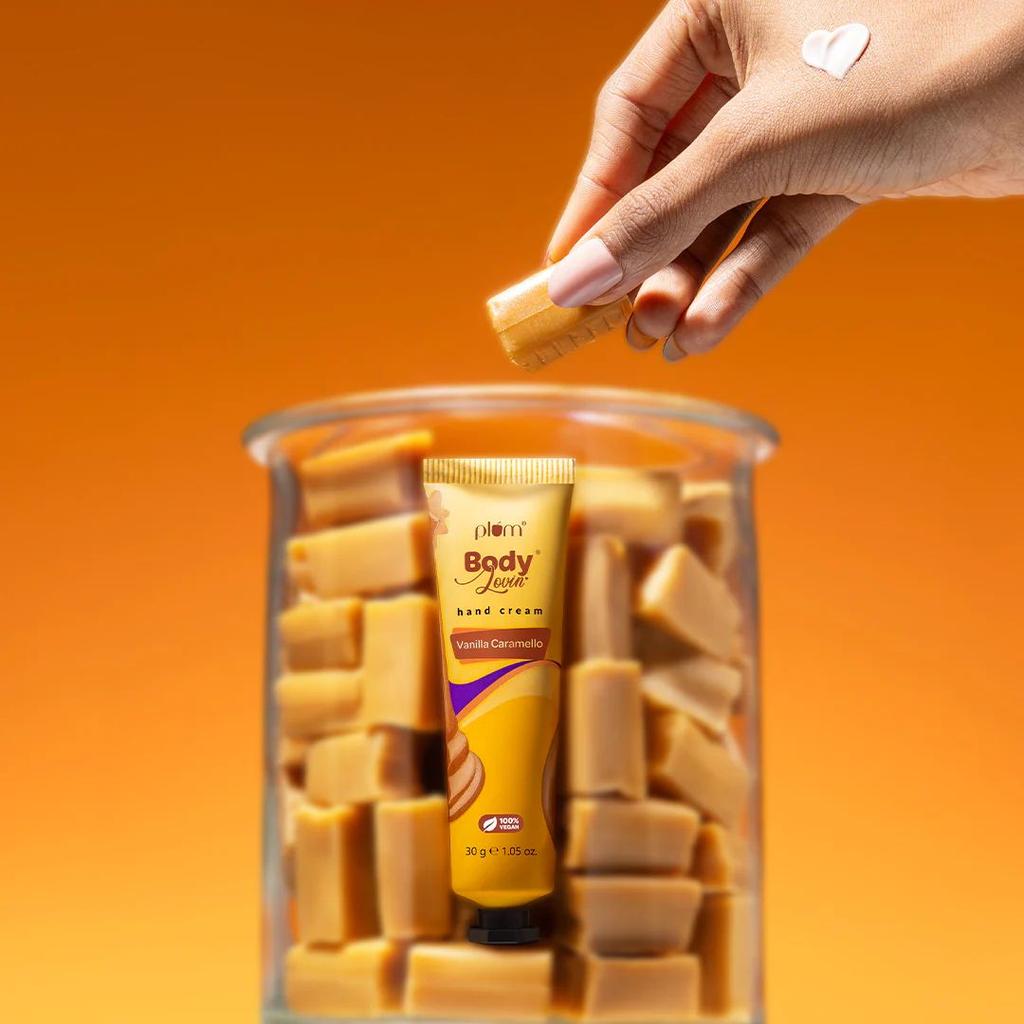 Vanilla Caramello Hand Cream by Plum Body Lovin'| 30 g