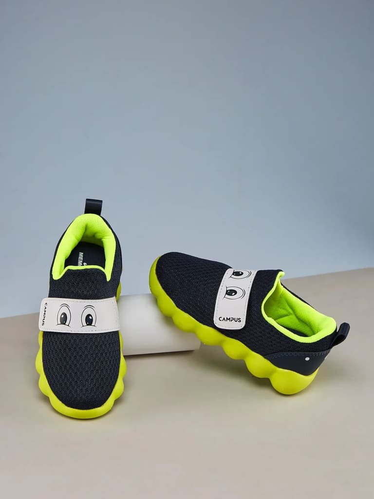 GIBSN Navy Kids Walking Shoes