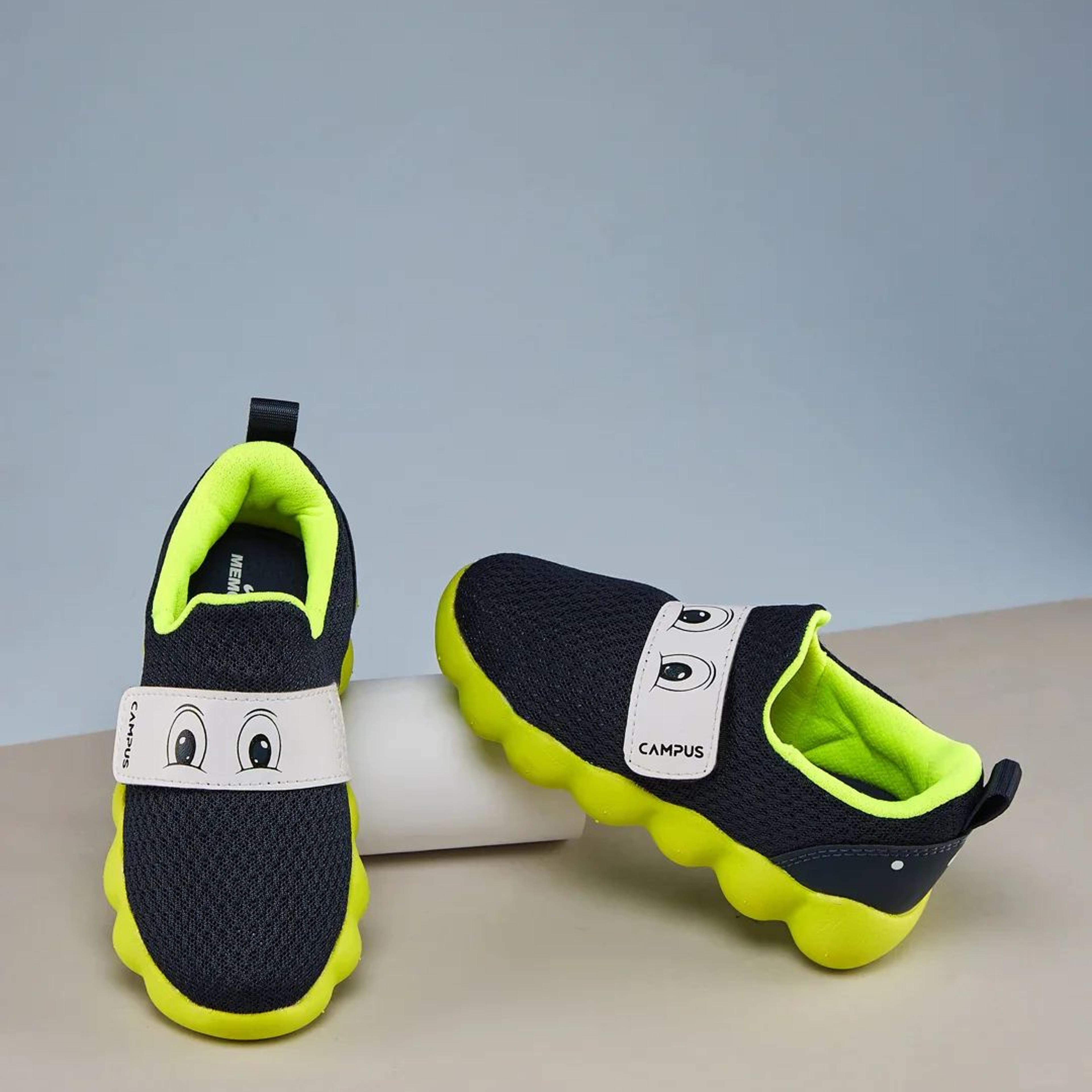 GIBSN Navy Kids Walking Shoes