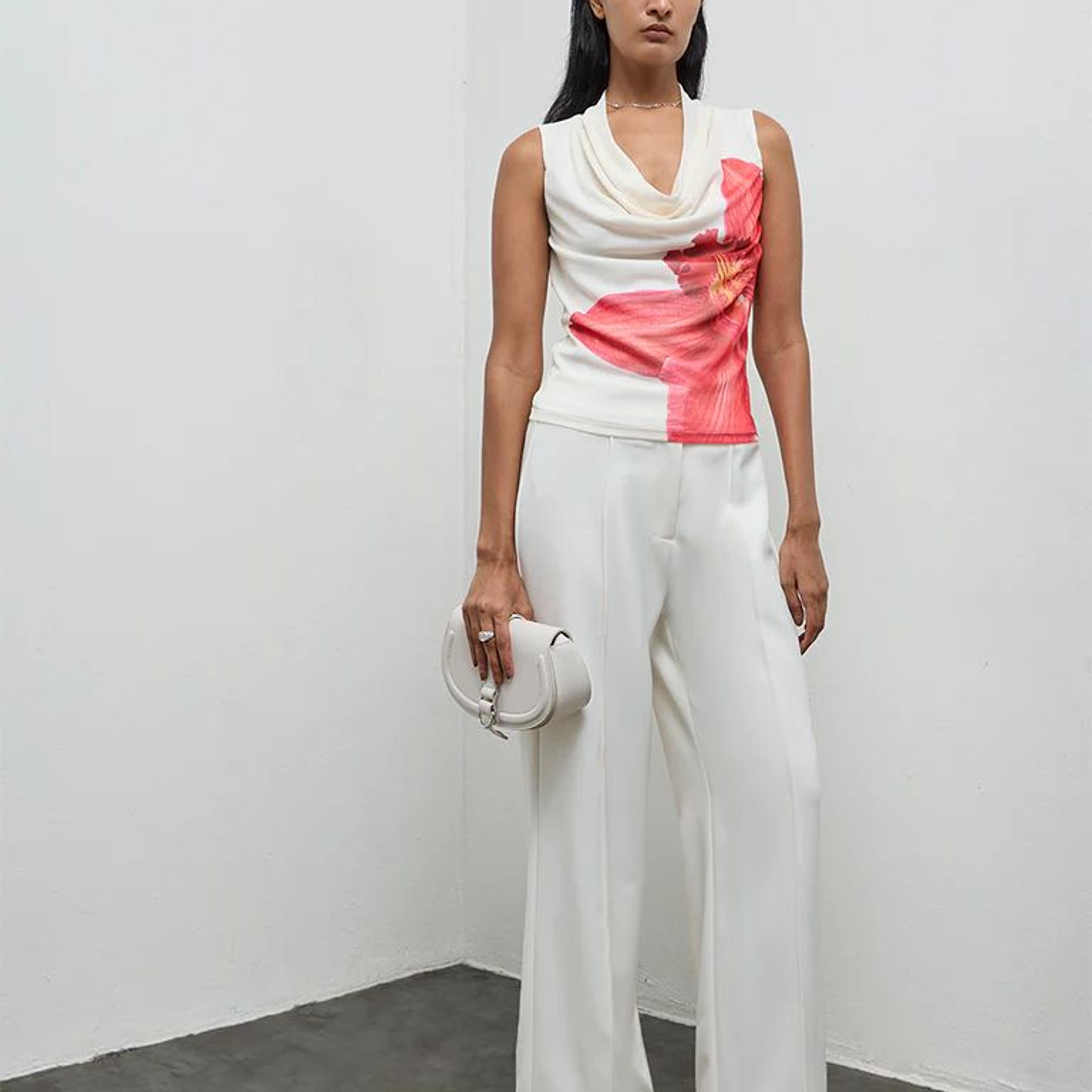 Wardrobe Coral Floral Printed Top