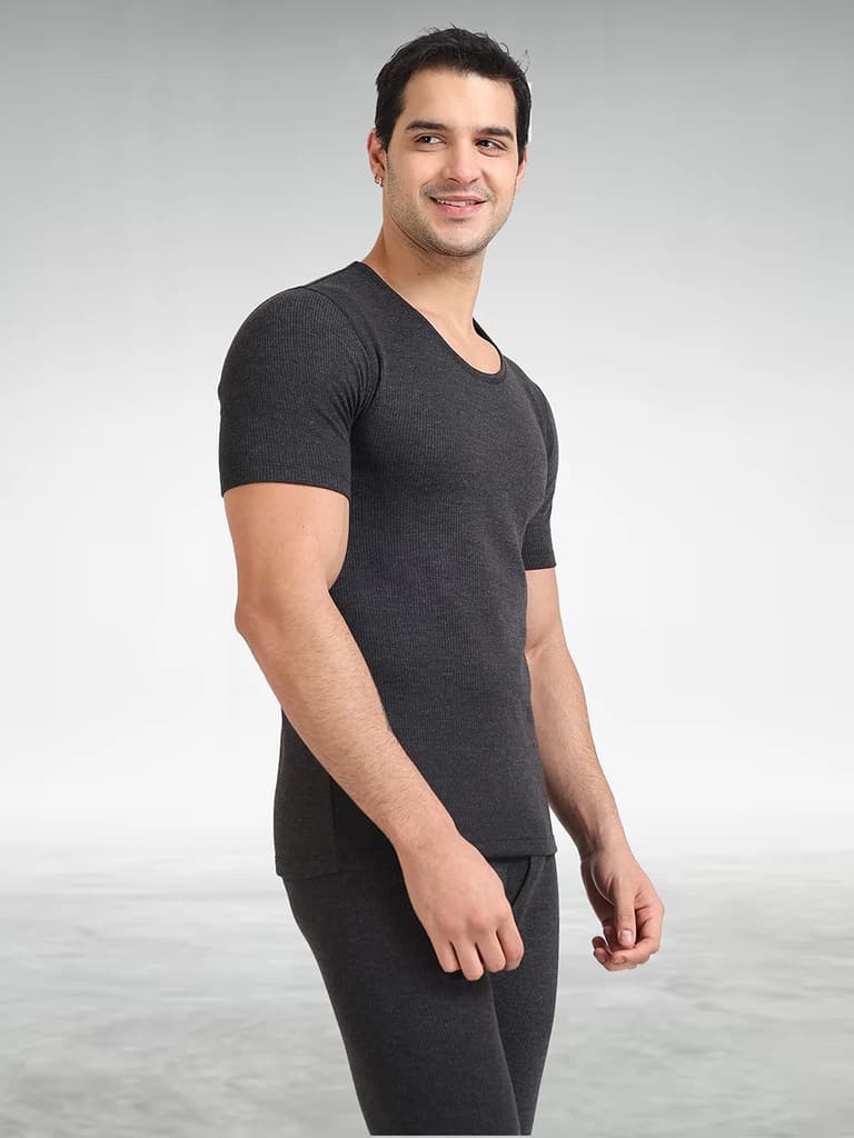 BlazeTech Thermal Vest Half Sleeves | Dark Grey — photo 2