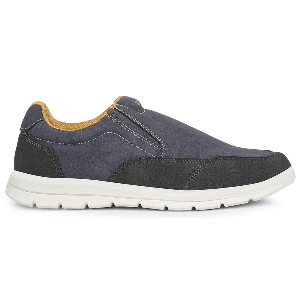 Leap7x Blue Casual Non Lacing Sneakers For Men FRINKS-2E By Liberty — photo 2