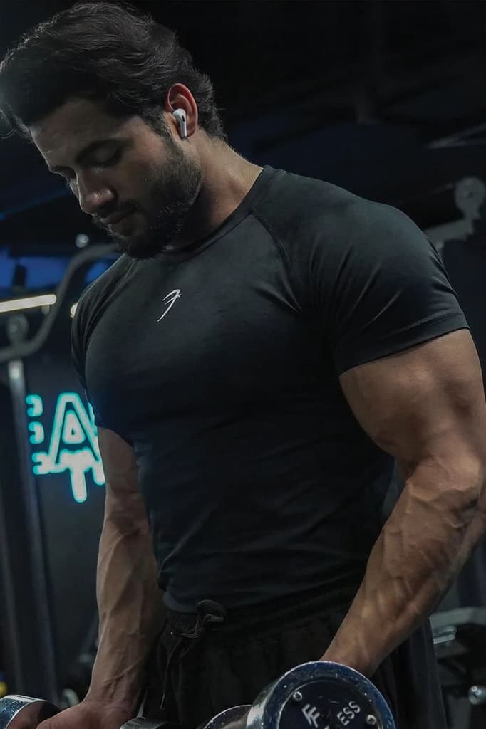 Bare Nylon T-shirt Black — S