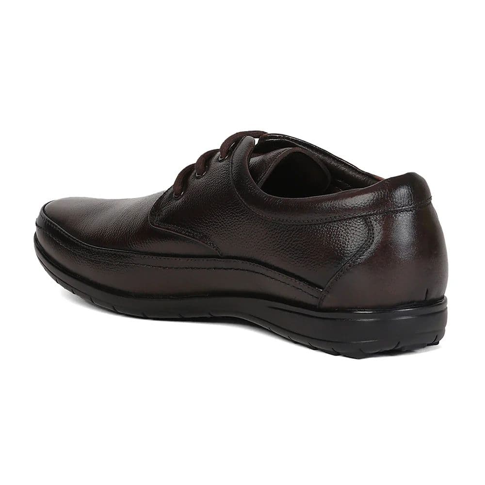 Healers HA1-12 Brown Formal Lacing Derby Shoes for Men by Liberty — photo 3