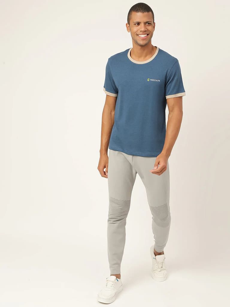 Sapphire Blue Men's Organic Bamboo Casual Tees - Crew Neck (Pack Of 1) — photo 6