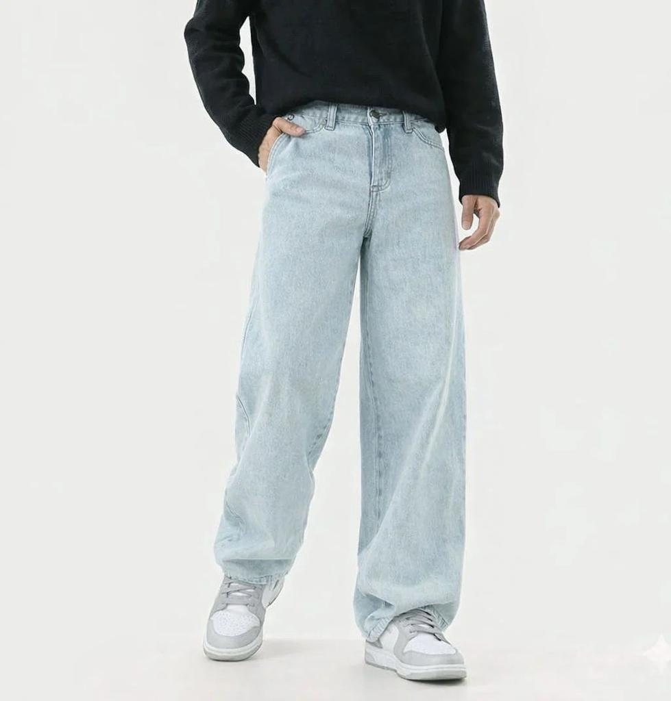 Blue Fade Out Loose Straight Fit Jeans — photo 8