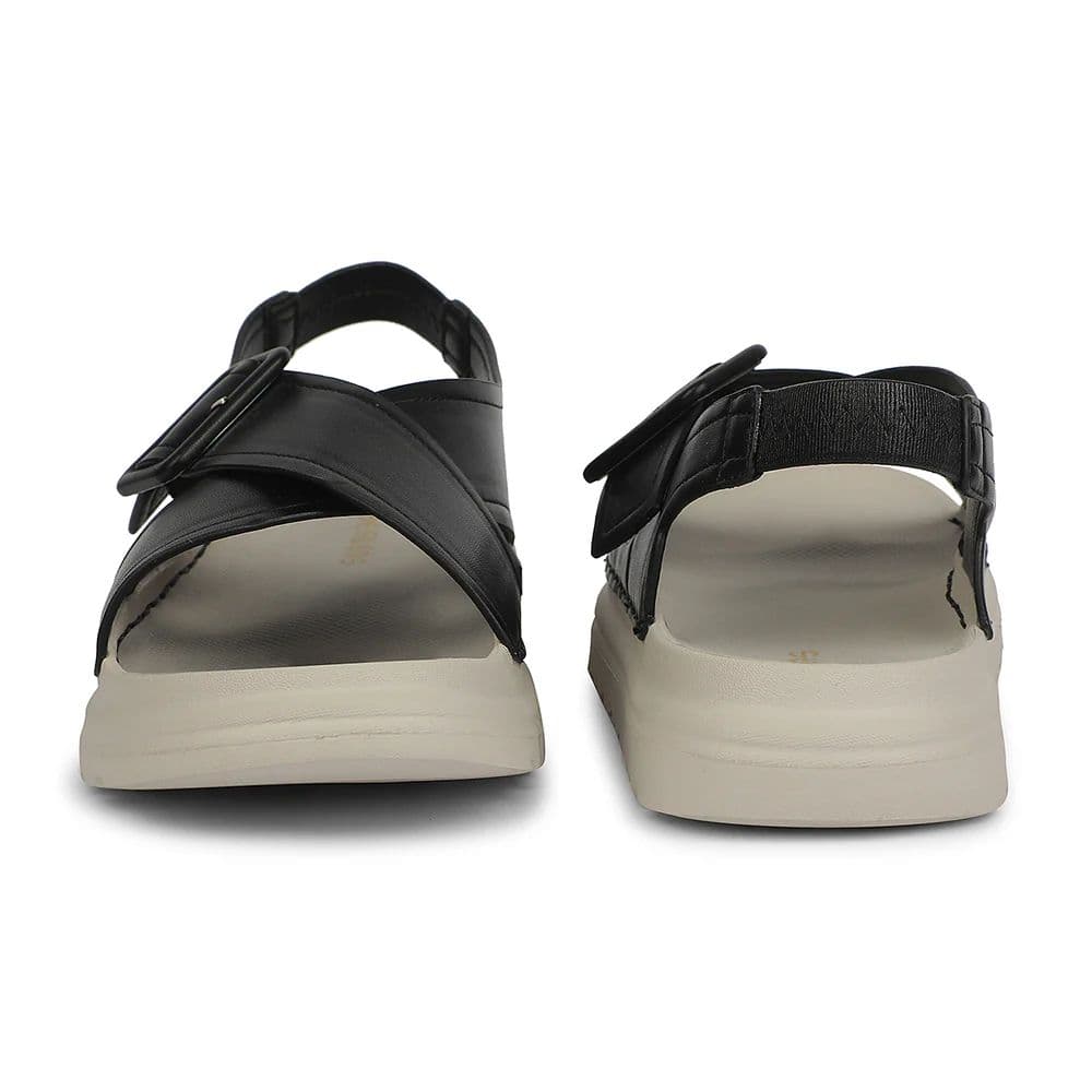 Healers Black Casual Flat Sandal for Women ZQ-DMSN-06 by Liberty — photo 6