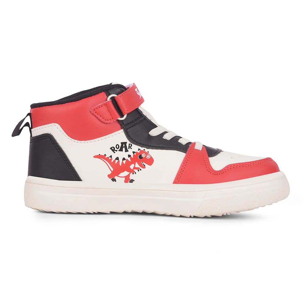 LEAP7X Red Sports Non Lacing Sneakers for Kids TOTSTREND4 By Liberty — photo 4