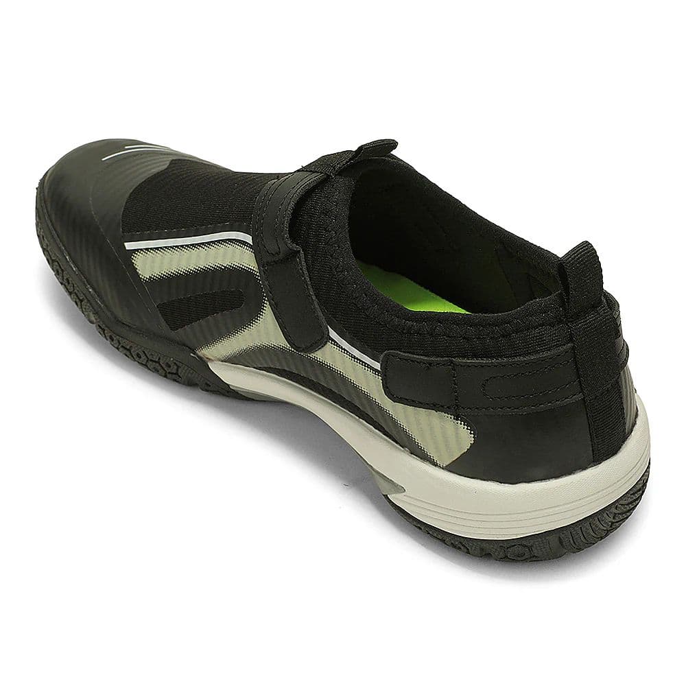 Leap7x NEWRACE-1E Black Sports Non Lacing Walking Shoes For Men By Liberty — photo 5