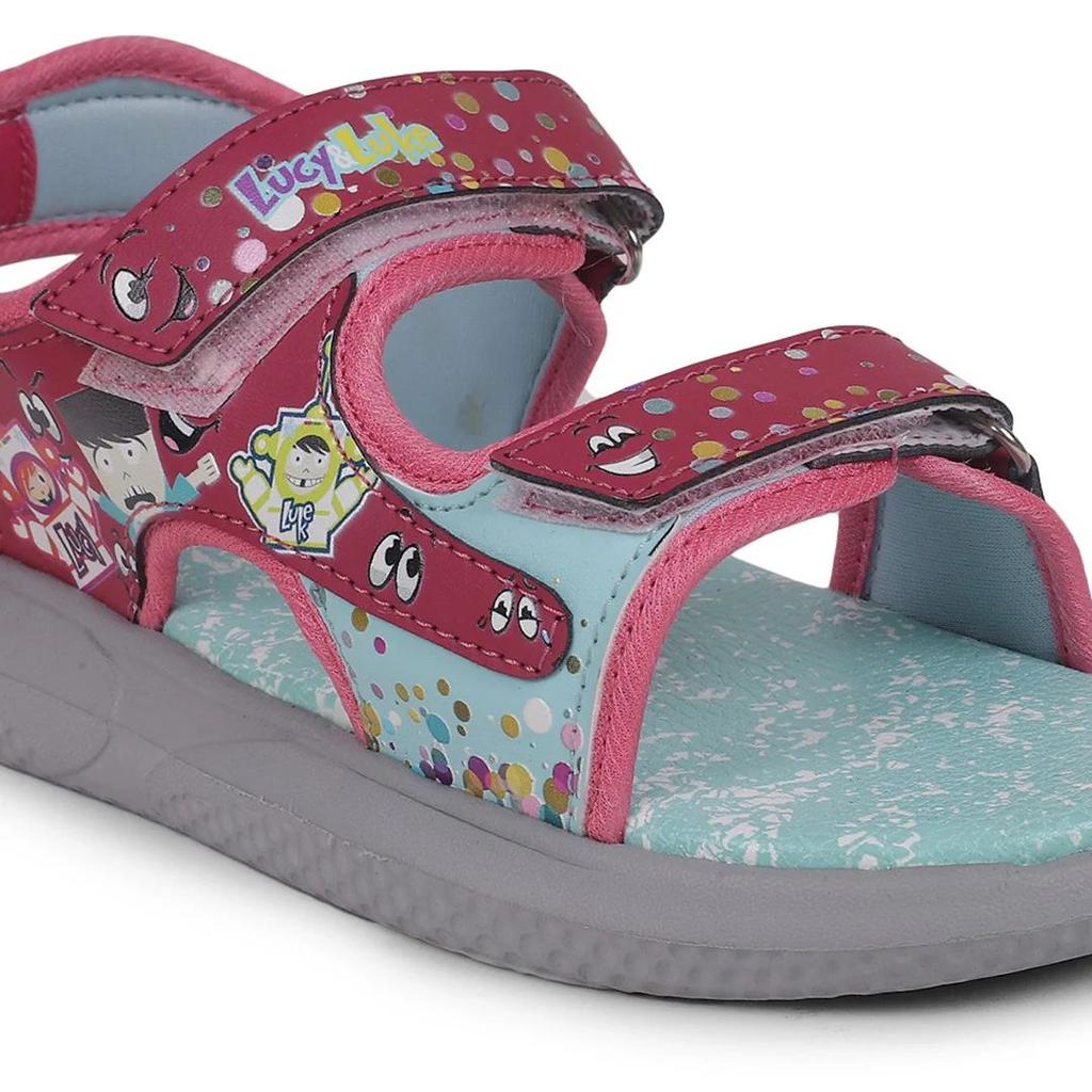 Lucy & Luke Pink Casual Sandal For Kids HIPPO-18 By Liberty — photo 5