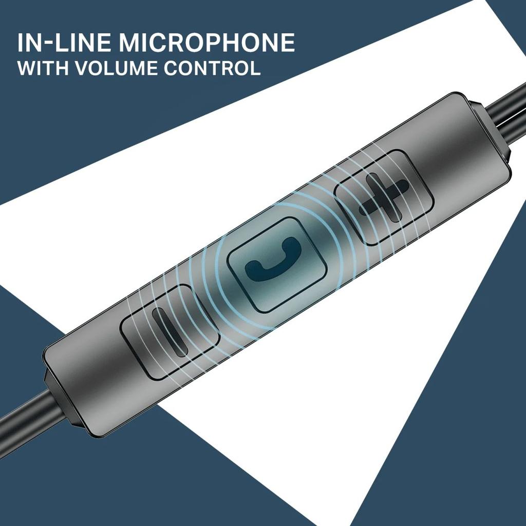 Bassheads 55 | Wired Earphones with 10mm Drivers, Metallic Buds, In-Line Mic & Lightweight Design — photo 4