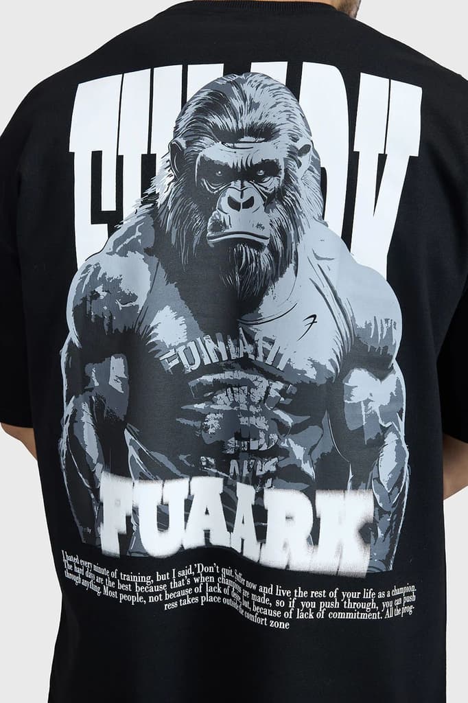 Gorilla Oversized T-shirt Black — photo 4