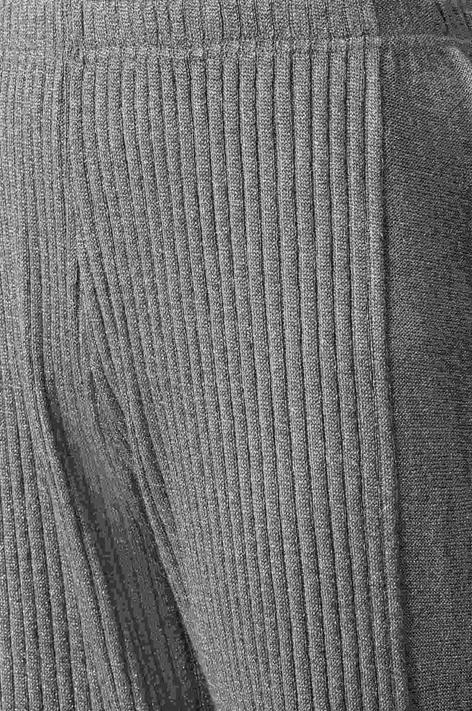 Muted Sage Green Solid Boot Cut Acrylic Palazzo With Elasticated Waist — photo 7