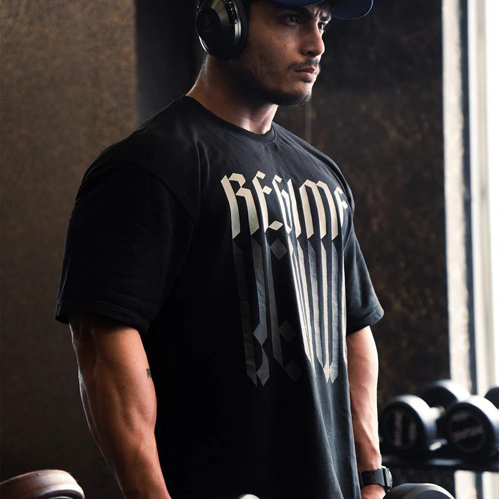 Regime Oversized T-shirts Black
