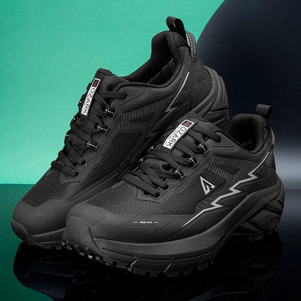 Ozark Black Hiking Shoes for Men | Low-Cut Outdoor — photo 6