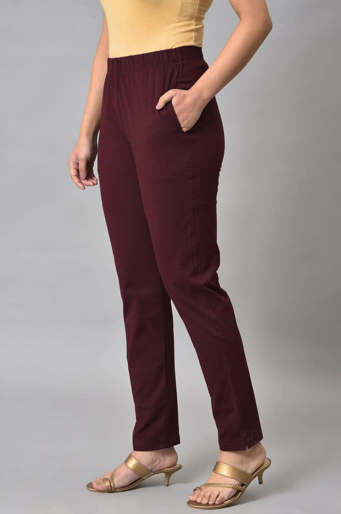 Red Cotton Jersey Pants — photo 5