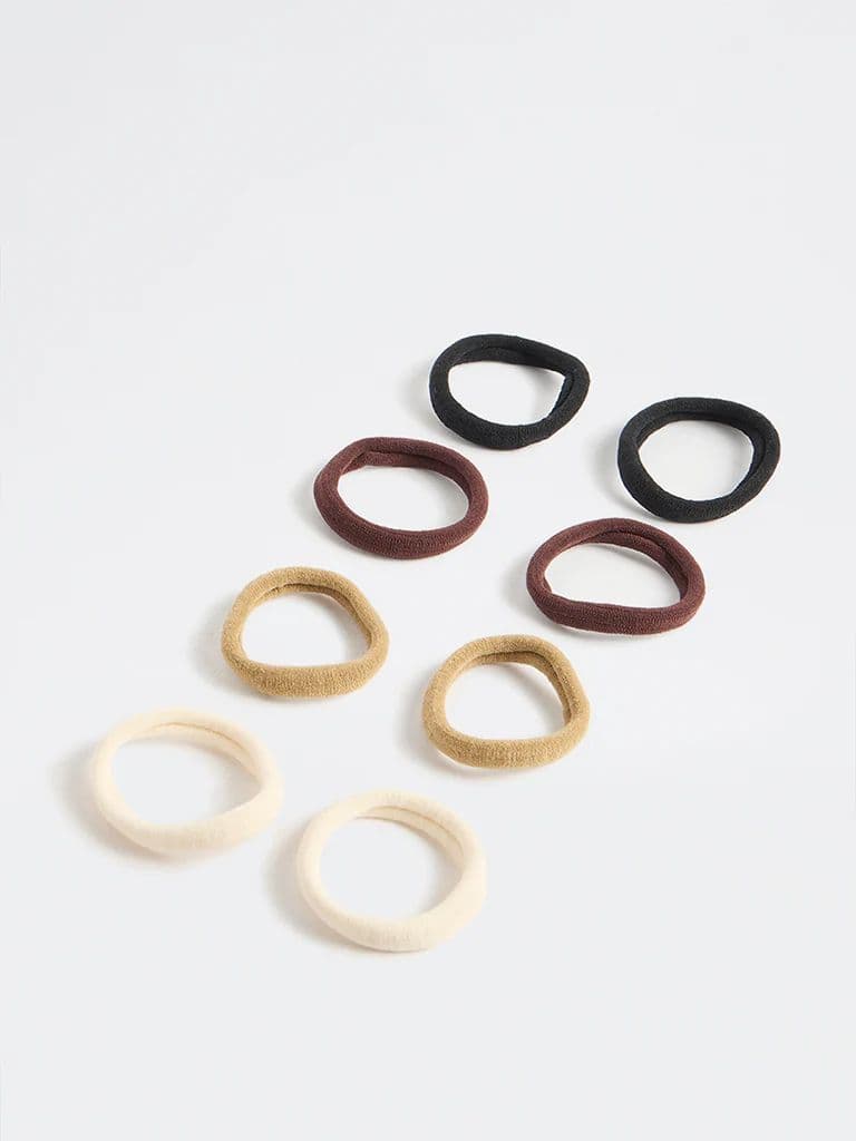 Westside Accessories Brown Ombre Hair Ties - Pack of 8 — photo 2