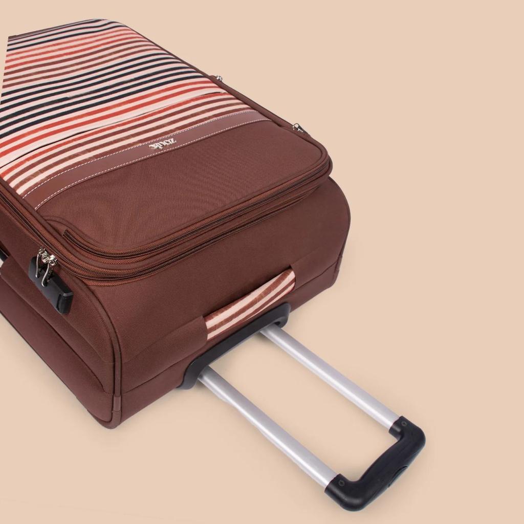 Qutub Stripes Avasa Trolley Bag Combo (Cabin & Large)