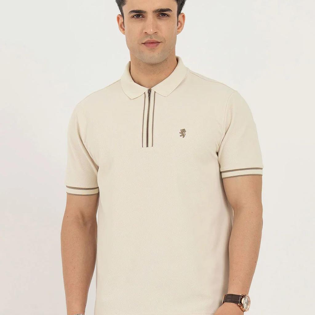 Polo T Shirts for Men in Beige | Classic Polo T Shirts