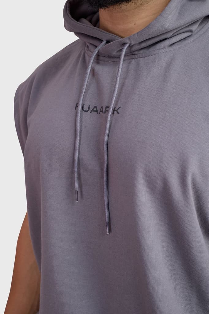 Signature Cap Sleeves Hoodie Dark Grey — photo 3