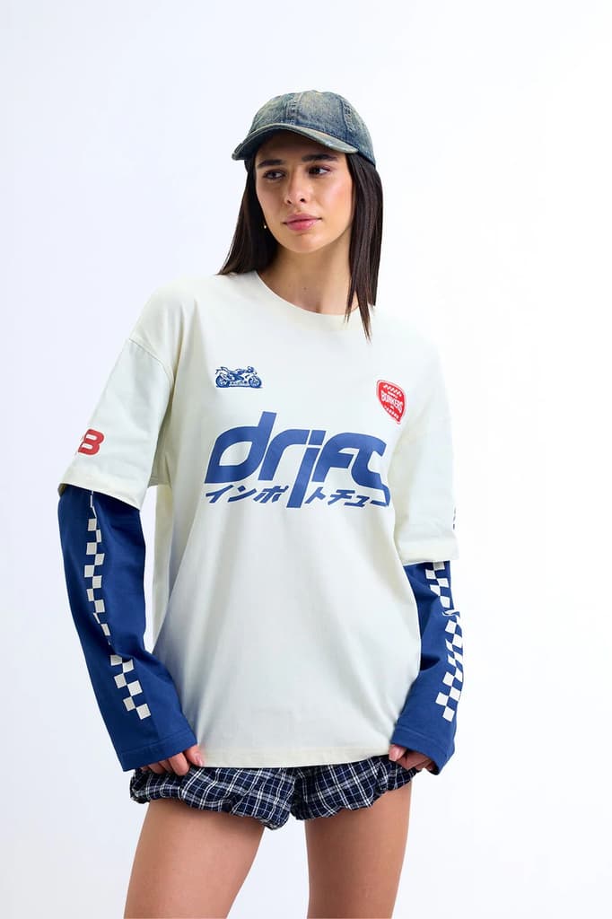 Blue Line Drift Long Sleeve T-shirt — photo 2