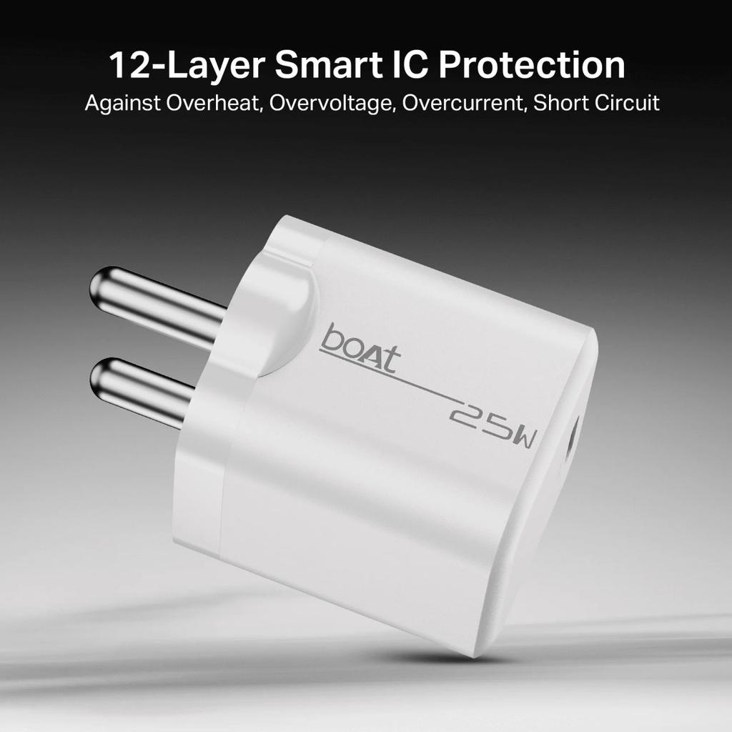 boAt 25W PD Charger | Fast Charging Adapter with PD & PPS, 12-Layer Protection & Compact Design — photo 6