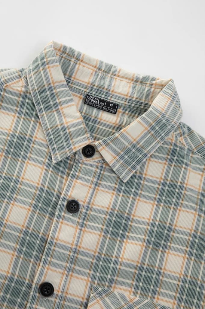 Check Corduroy Shirt 012 // regular fit — photo 4