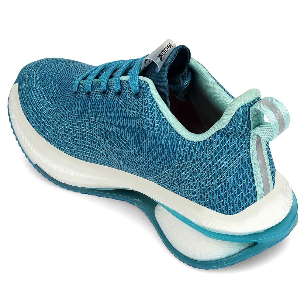 Leap7x Teal Blue Sports Lacing Running Shoes For Women ARMENIA-3 By Liberty — photo 5
