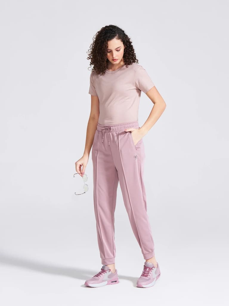 Women's Mauve Regular Fit Track Pants — photo 7