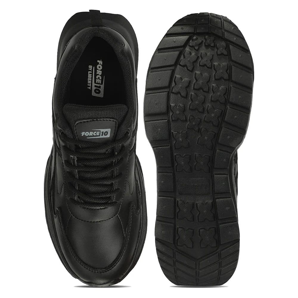 Force 10 ELITESTP-L Black School Uniform shoes for Kids by Liberty — photo 4