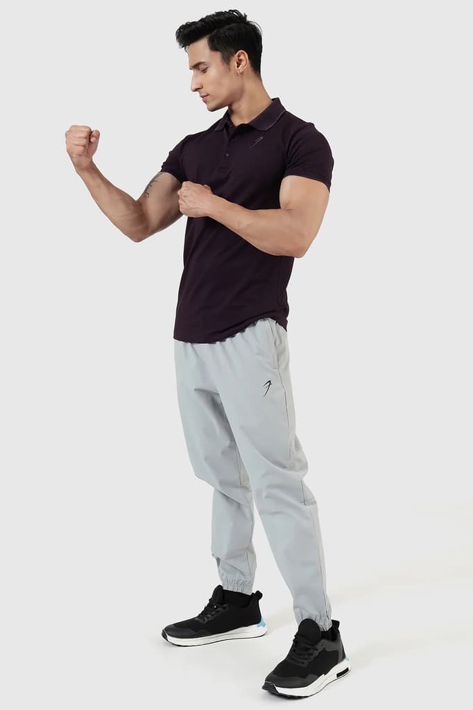 Aura Polo T-shirt Plum — photo 2