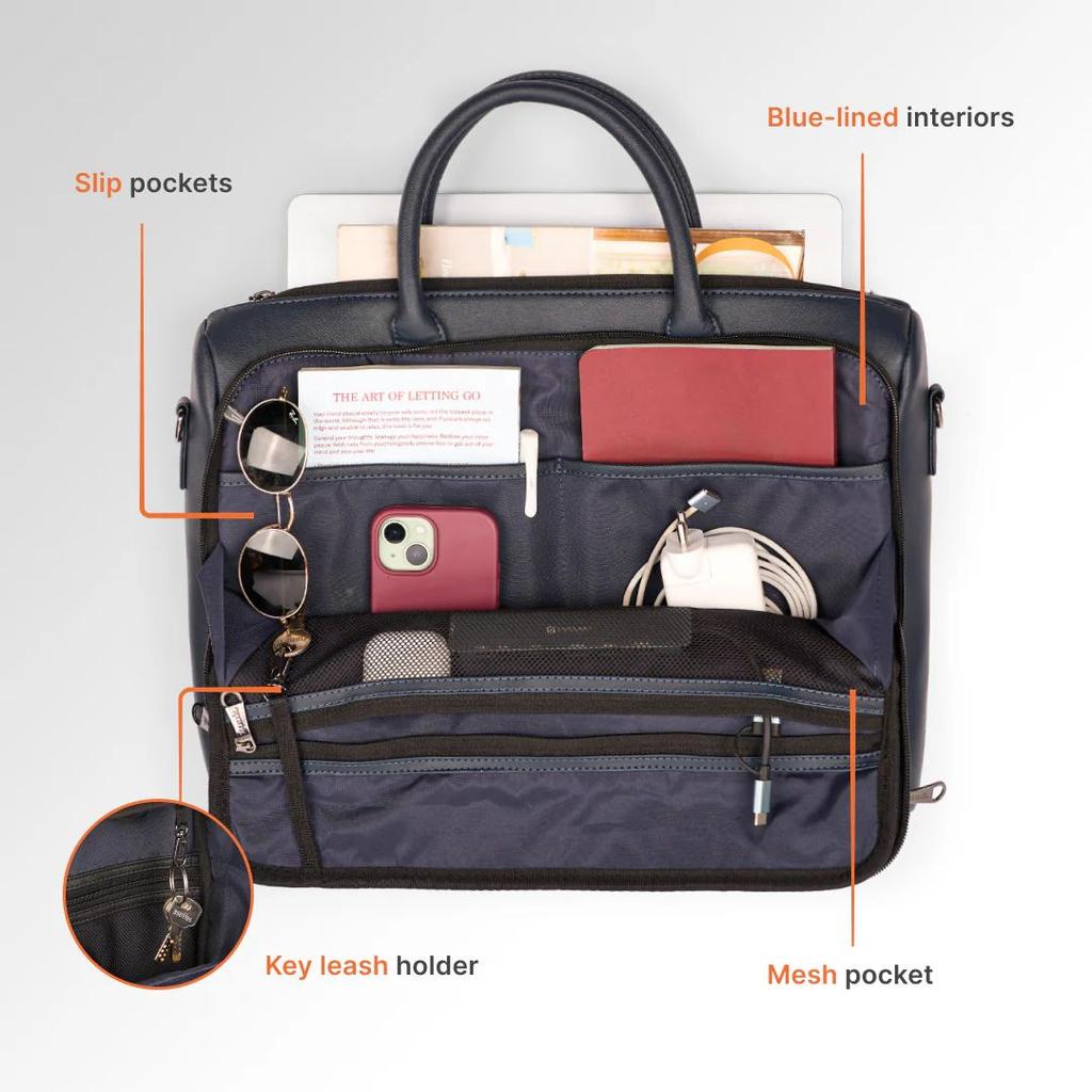 Bombay Tartan Pro Laptop Bag (Blue)